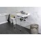 Kingston Brass 36 Carrara Marble Console Sink with Acrylic Legs, Marble WhiteOil Rubbed Bronze LMS36MA5 - alternate 3